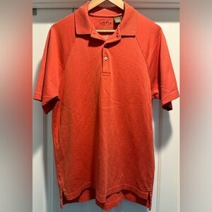 Orvis Signature Collection Pima Cotton Polo Shirt Men’s M Coral